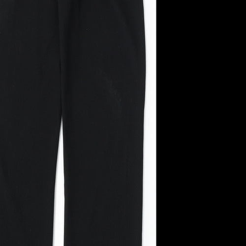 Mia Moda Womens Black Polyester Trousers Size 10 L29 in Regular