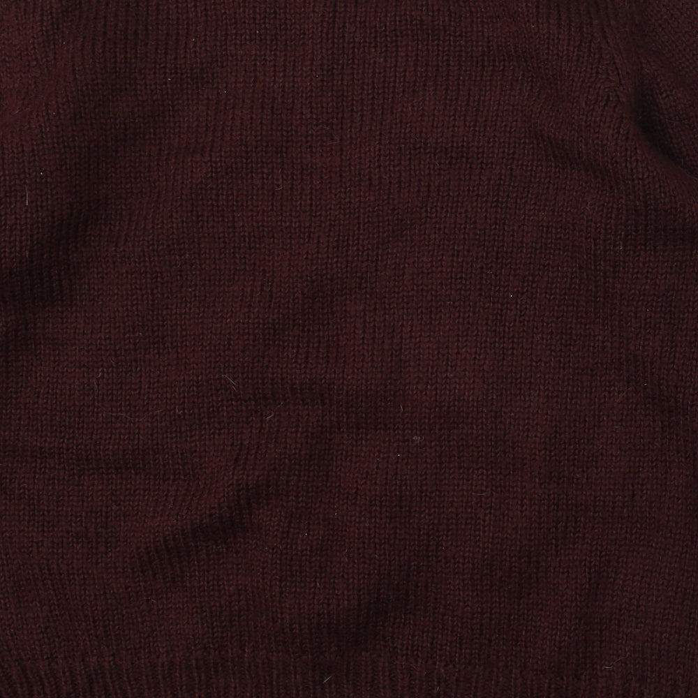 George Womens Brown Round Neck Acrylic Pullover Jumper Size 16 - squirrel