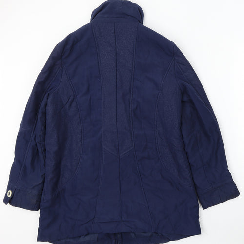 First Avenue Womens Blue Jacket Size 14 Zip