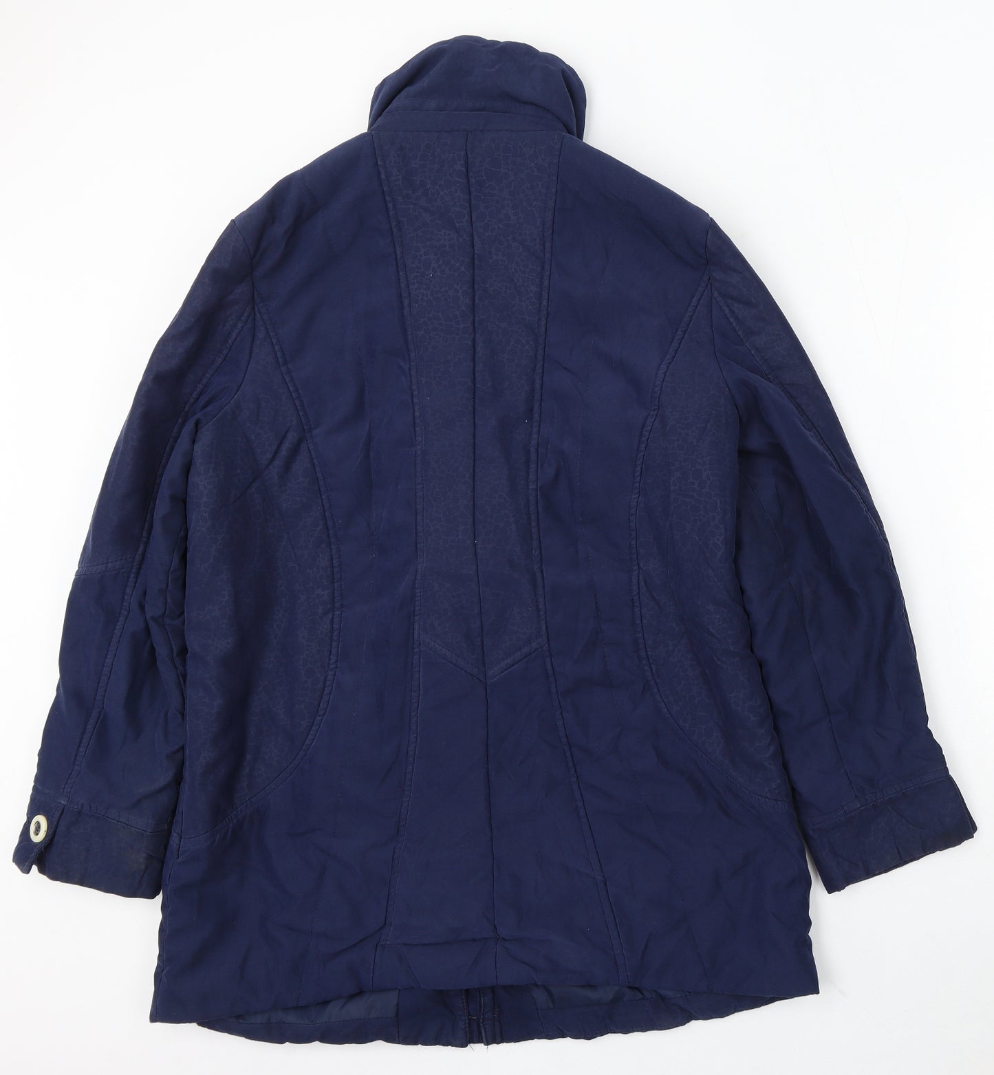 First Avenue Womens Blue Jacket Size 14 Zip