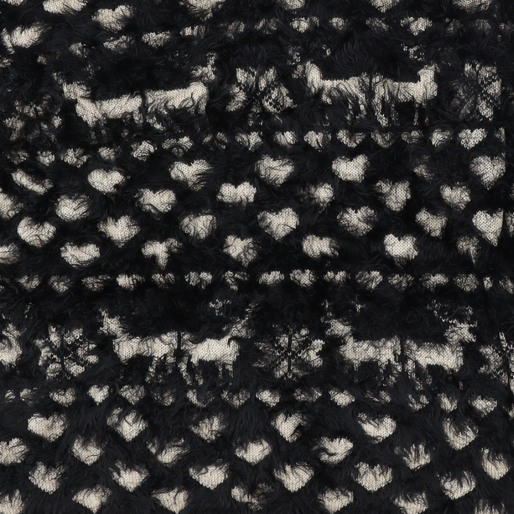 Joe Browns Womens Multicoloured Round Neck Geometric Acrylic Pullover Jumper Size 14