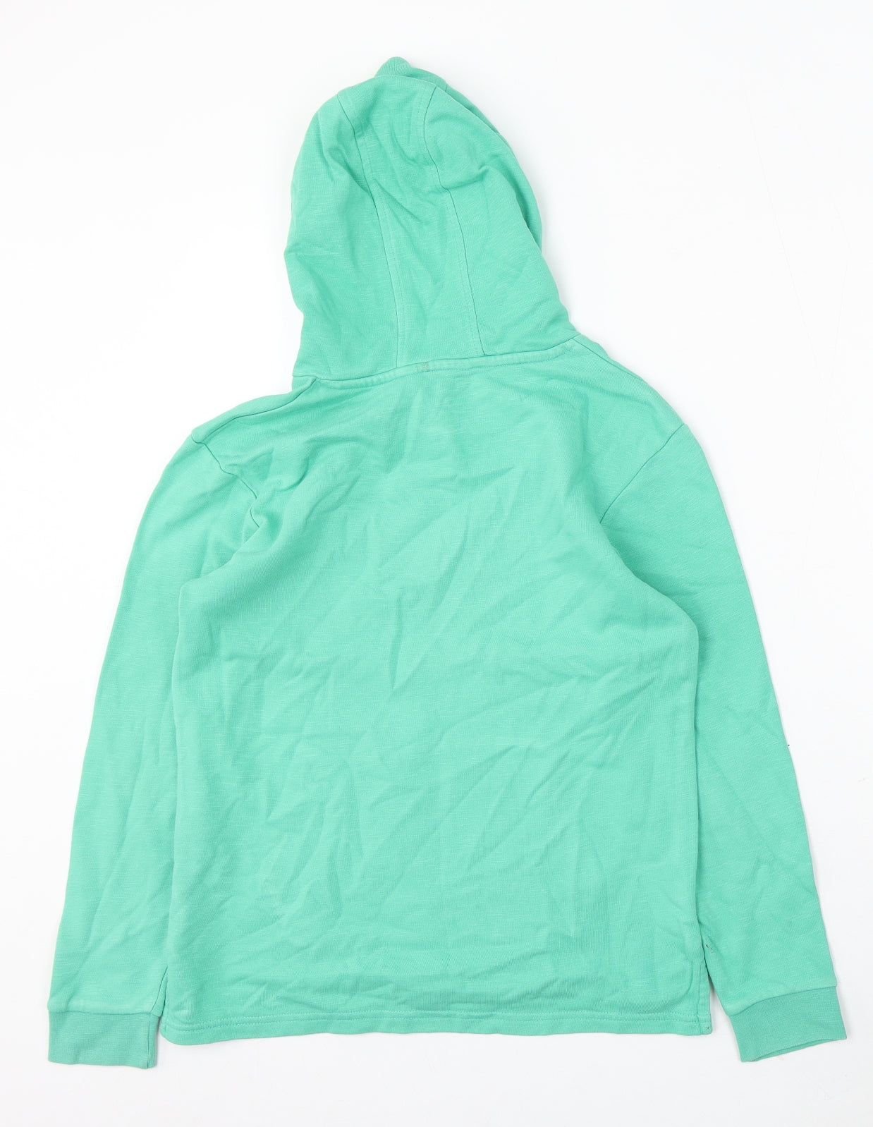 George Boys Green Cotton Pullover Hoodie Size 11-12 Years