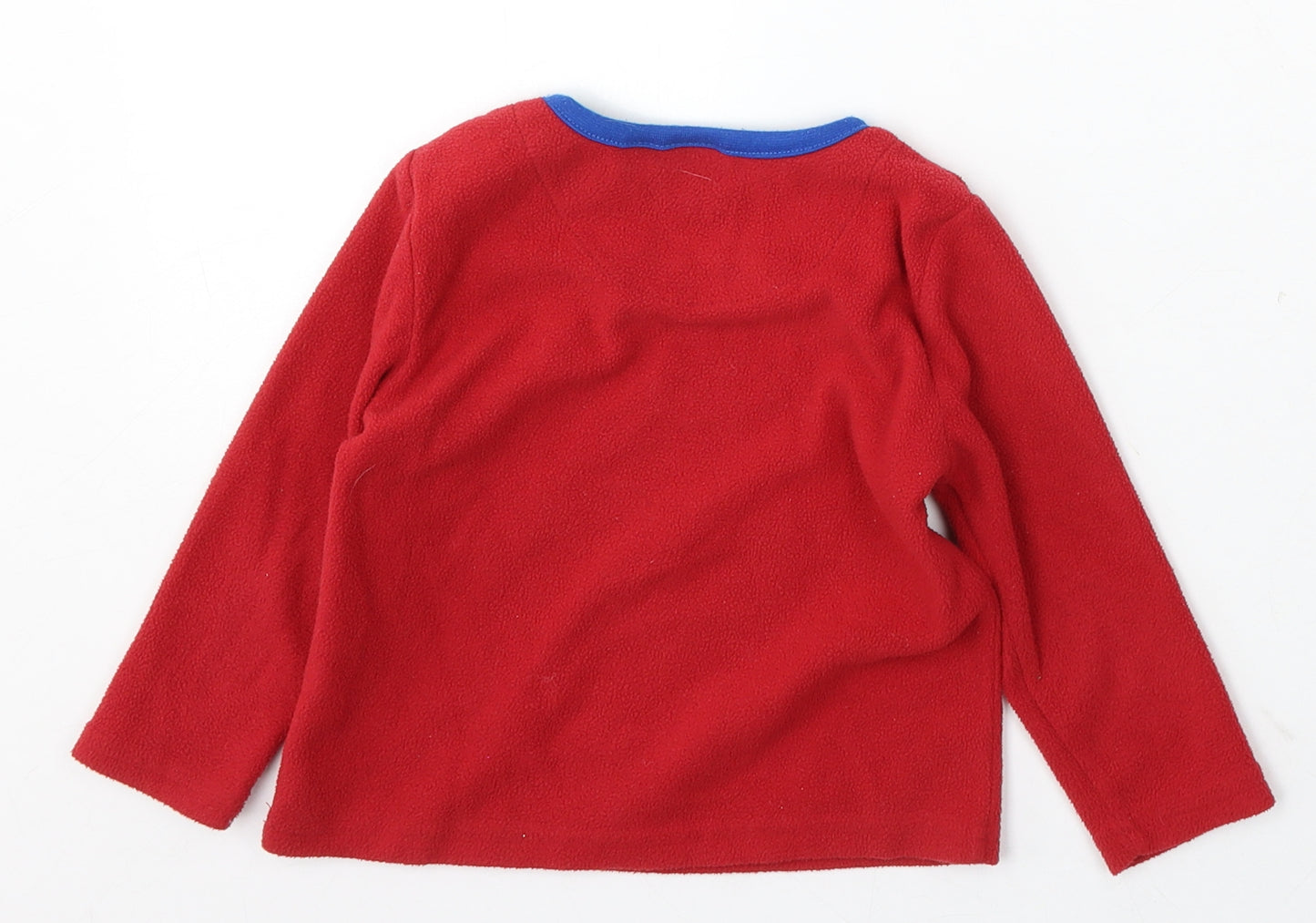 Spiderman Boys Red Polyester Pullover Jumper Size 18-24 Months - spiderman