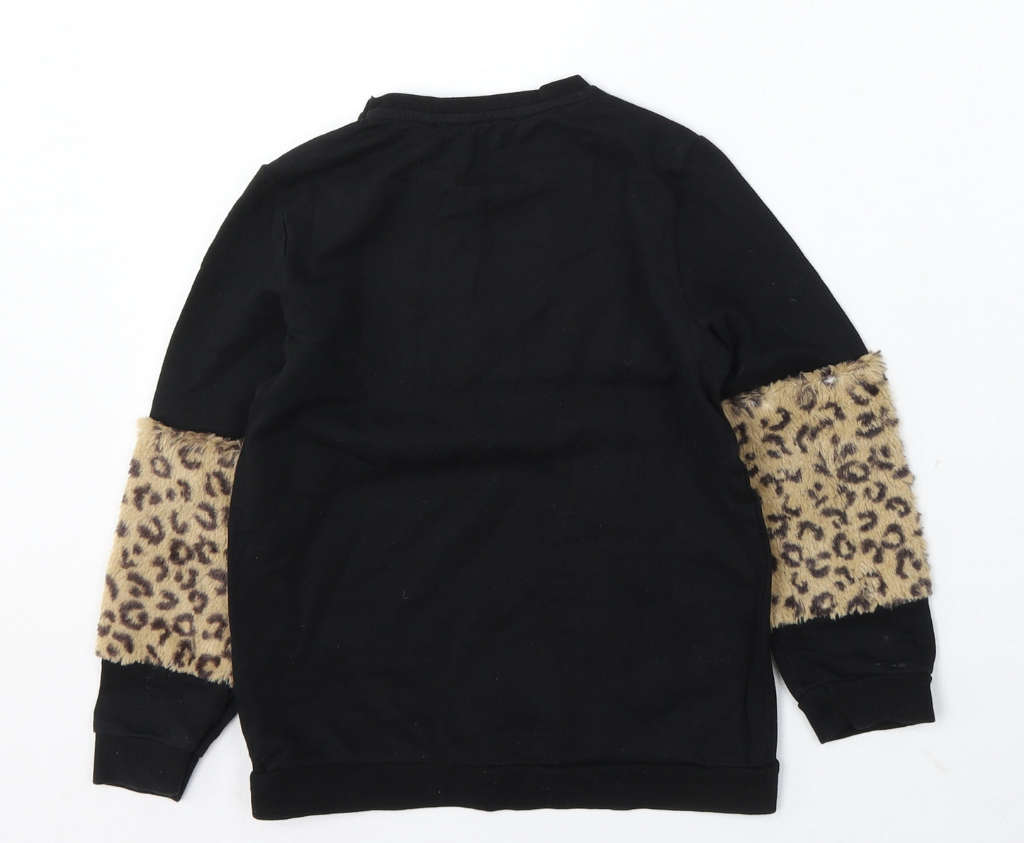 George Boys Black Cotton Pullover Sweatshirt Size 5-6 Years