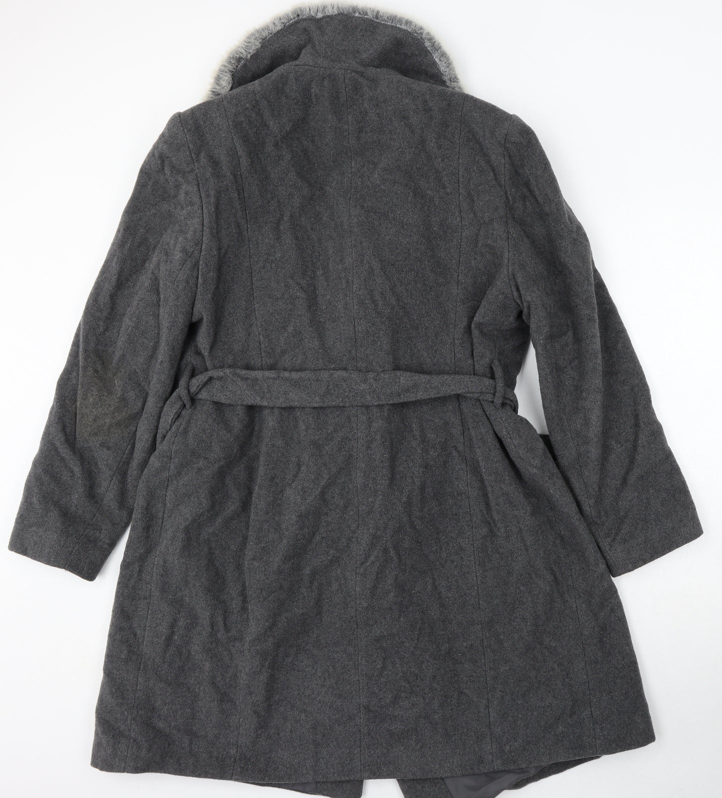 Dorothy Perkins Womens Grey Jacket Size 16 Buckle