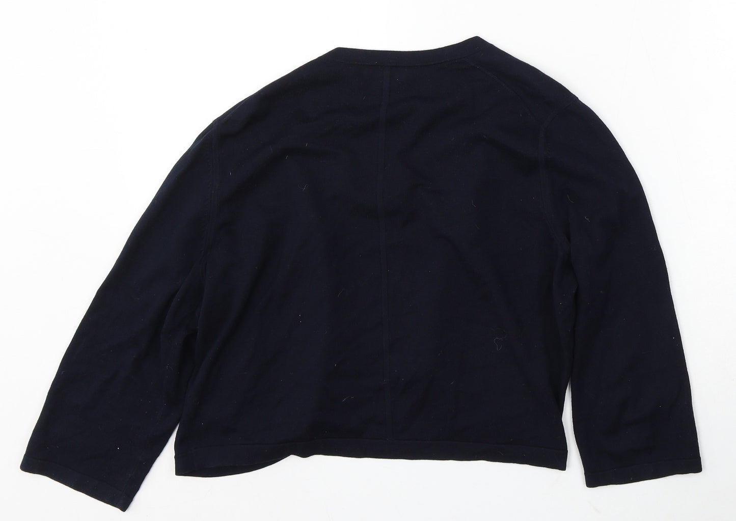 Hobbs Womens Blue V-Neck Modal Cardigan Jumper Size L