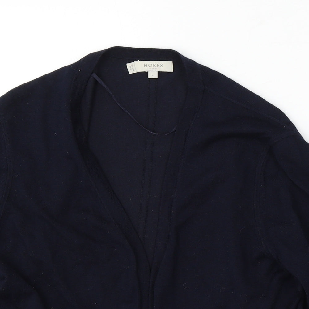 Hobbs Womens Blue V-Neck Modal Cardigan Jumper Size L