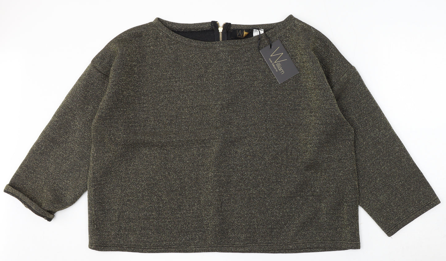 William Tallissime Womens Grey Round Neck Viscose Pullover Jumper Size 14
