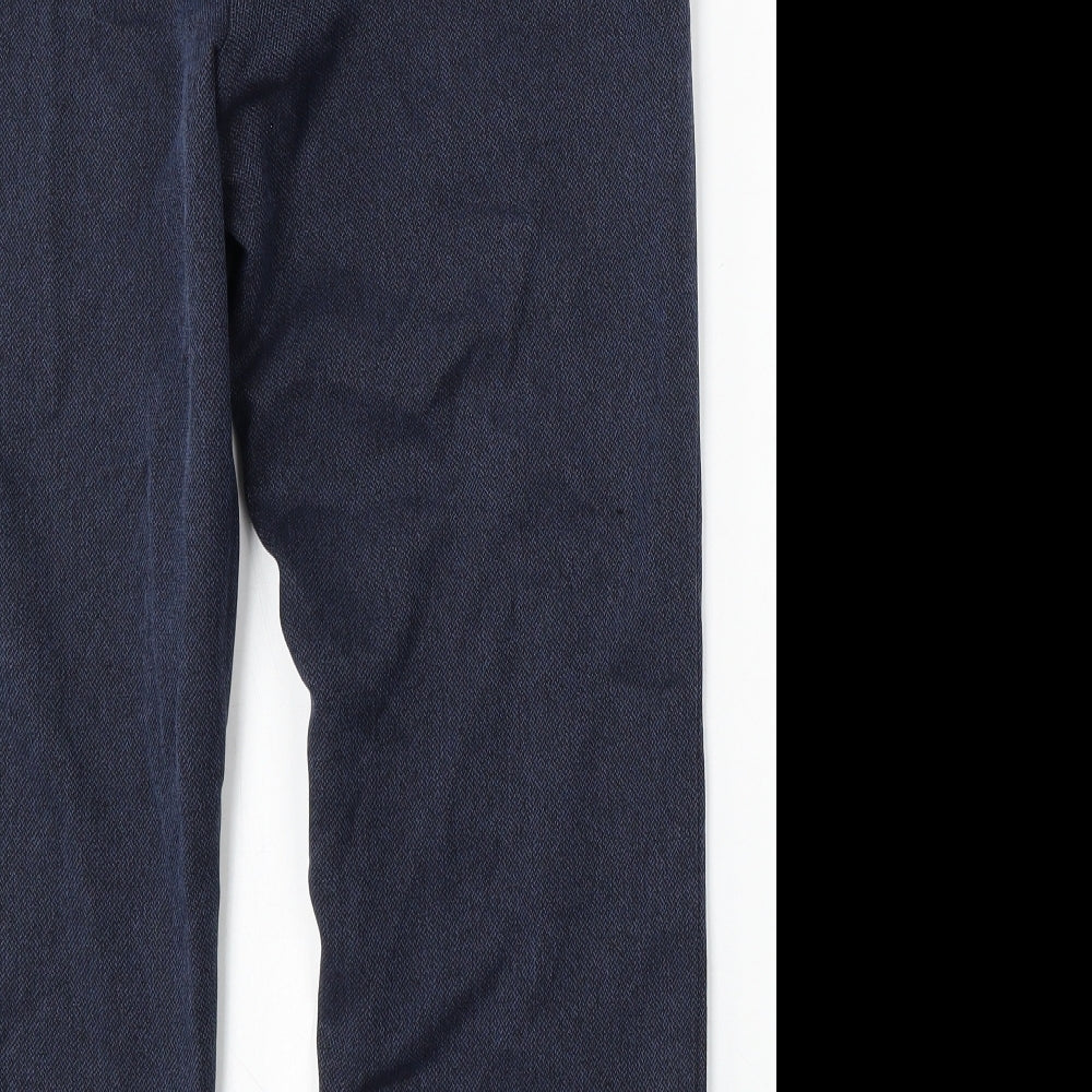 Honor Milburn Womens Blue Polyester Trousers Size 12 L26 in Regular