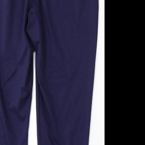 Bonmarché Womens Blue Polyester Trousers Size 22 L28 in Regular