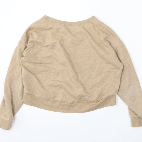 915 Generation Girls Beige Cotton Pullover Sweatshirt Size 10-11 Years