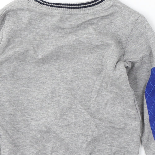Outfit Boys Grey Cotton Pullover Sweatshirt Size 4-5 Years