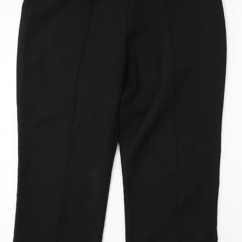 Arista Collection Womens Black Polyester Trousers Size 14 L26 in Regular