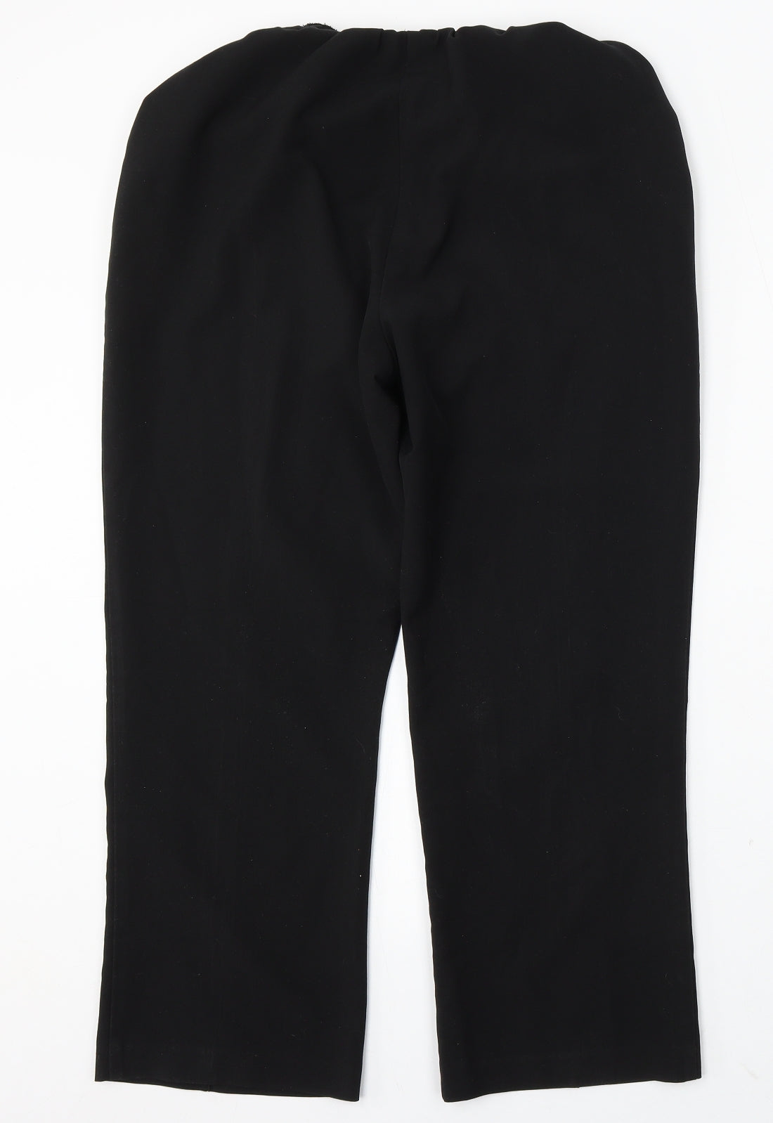 Arista Collection Womens Black Polyester Trousers Size 14 L26 in Regular