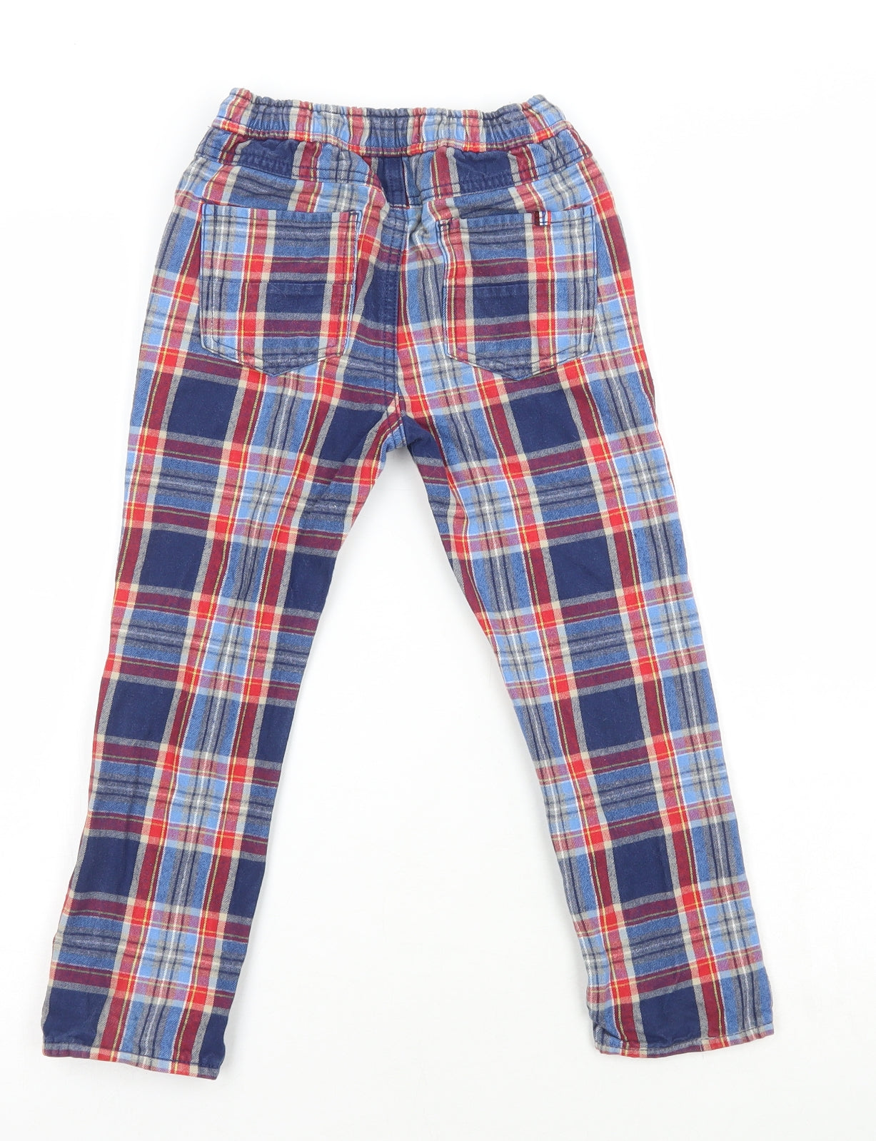 Boden Boys Blue Plaid Cotton Pyjama Pants Size 5 Years