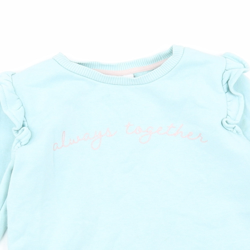 Disney Blue Cotton Pullover Jumper Size 12-18 Months