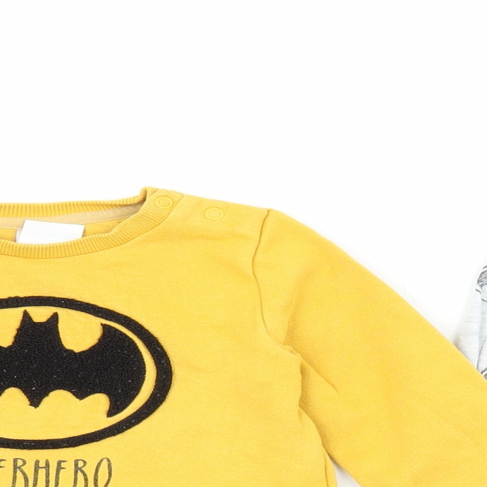 Batman Multicoloured Polyester Trousers Set Outfit/Set Size 12-18 Months