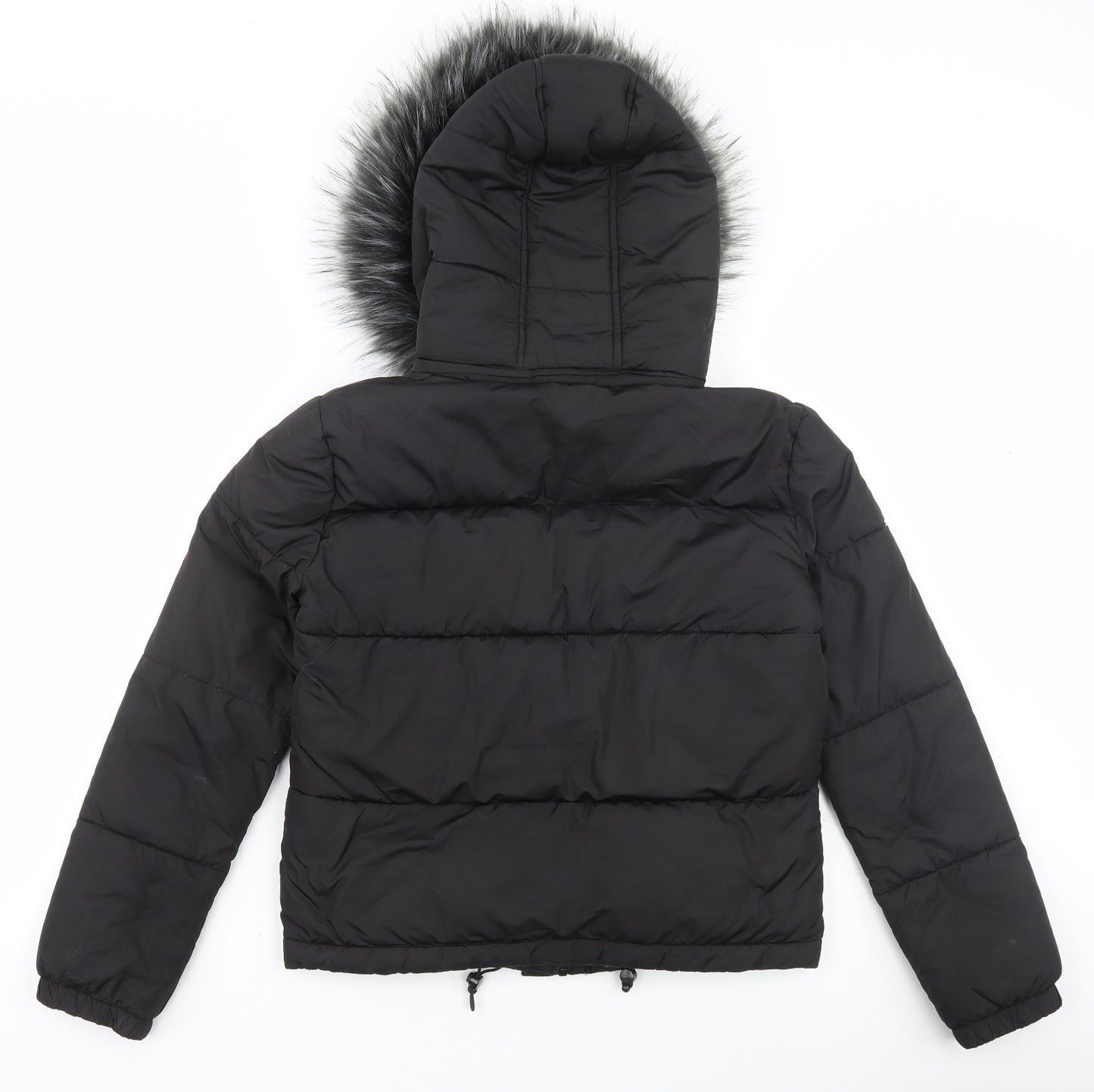 Primark Womens Black Puffer Jacket Coat Size 8