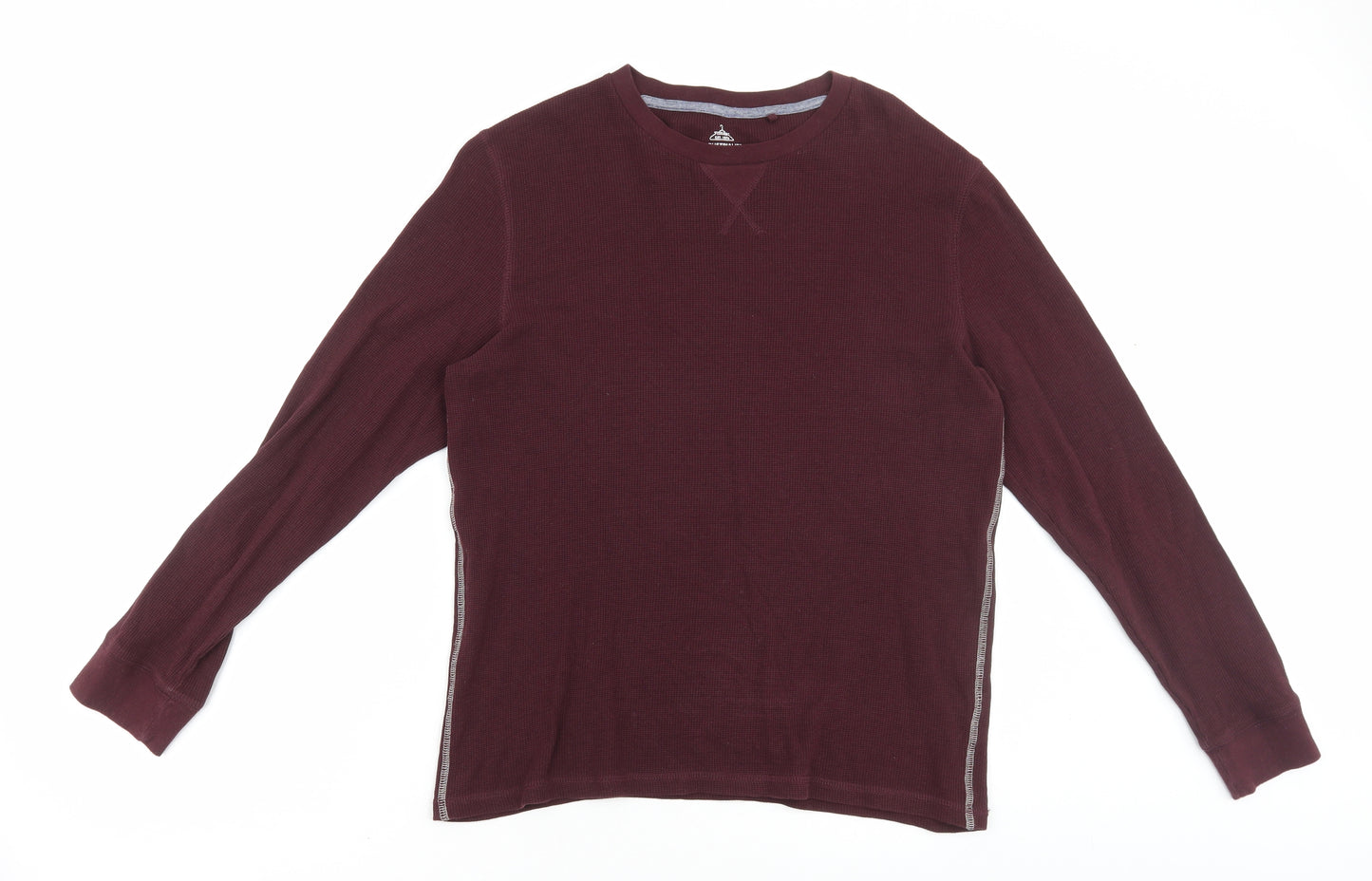 INDUSTRIALIZE Mens Brown Cotton Pullover Sweatshirt Size M