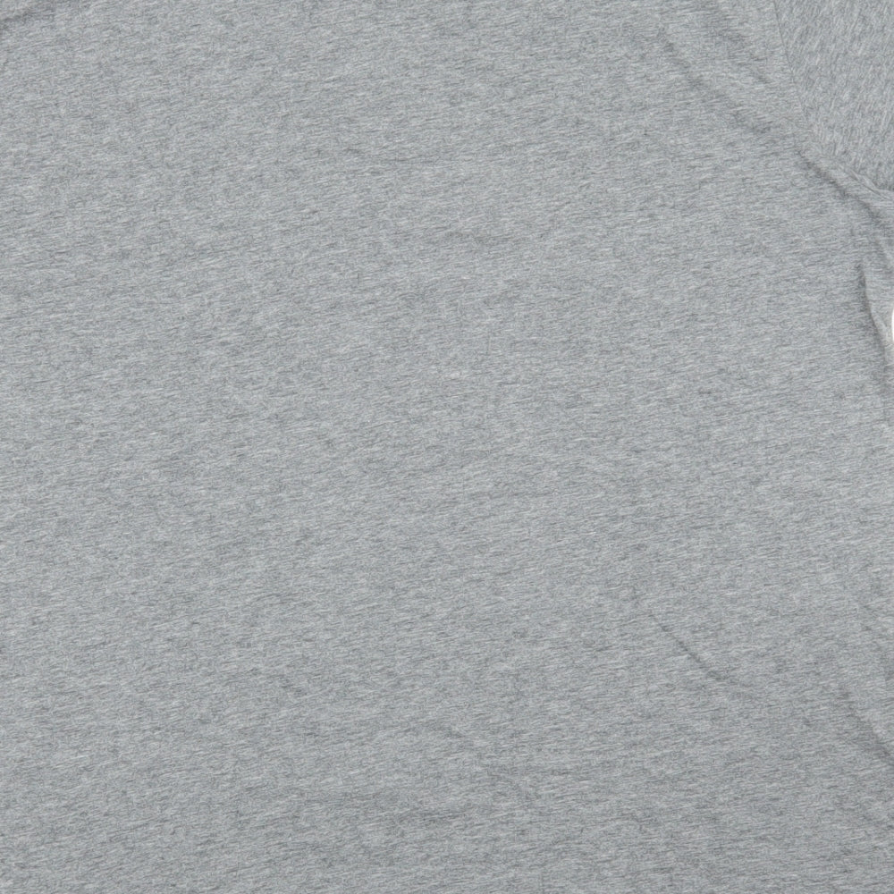 PUMA Mens Green Polyester T-Shirt Size M Round Neck