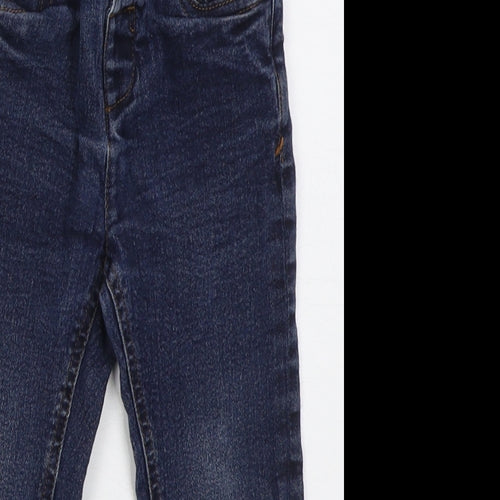 NEXT Boys Blue Cotton Capri Jeans Size 18-24 Months Button