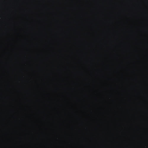 Marks and Spencer Girls Black V-Neck Cotton Cape Jumper Size 11-12 Years Button