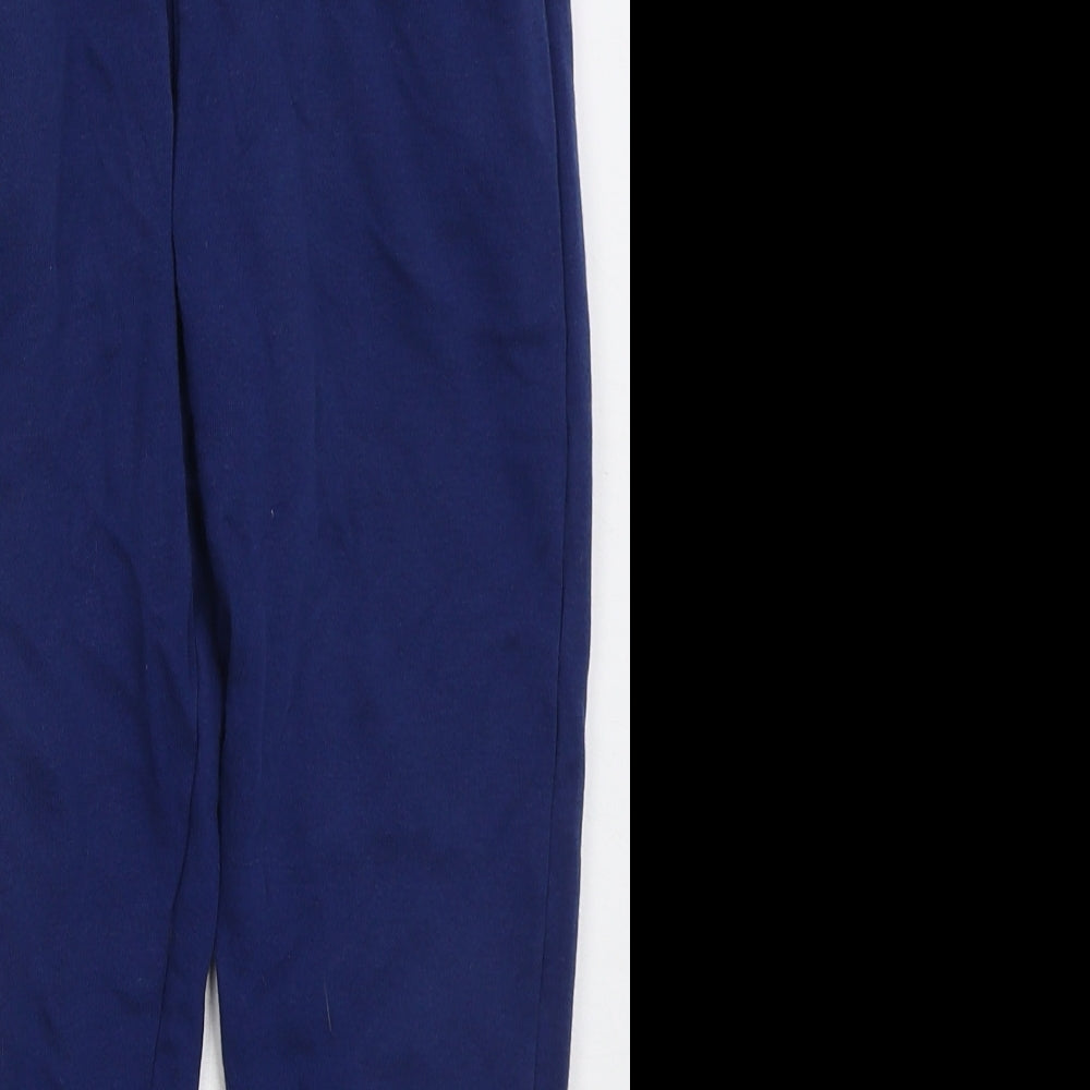 George Boys Blue Cotton Sweatpants Trousers Size 9-10 Years Regular Drawstring