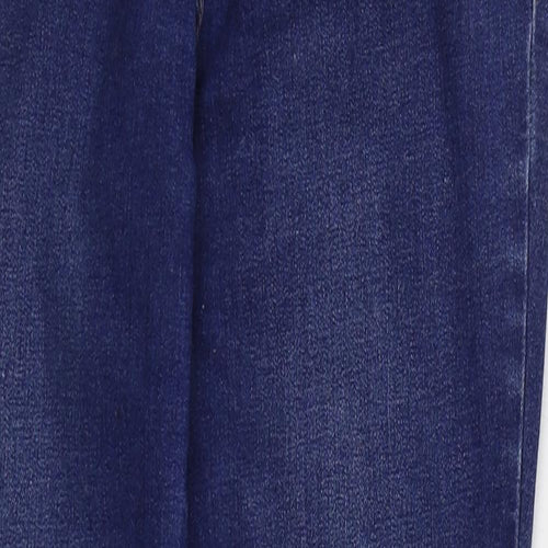 TU Womens Blue Cotton Skinny Jeans Size 8 L28 in Regular Button