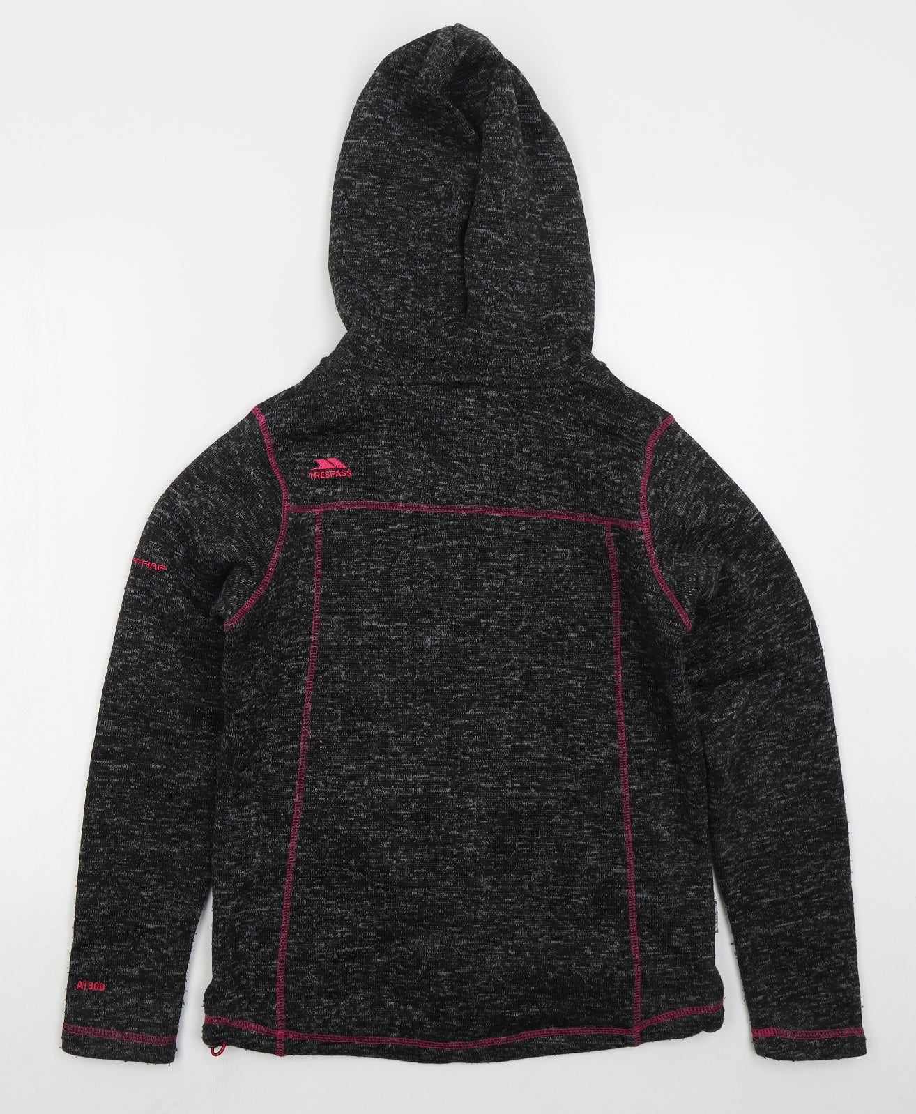 Trespass Womens Grey Polyester Full Zip Hoodie Size 10 Zip