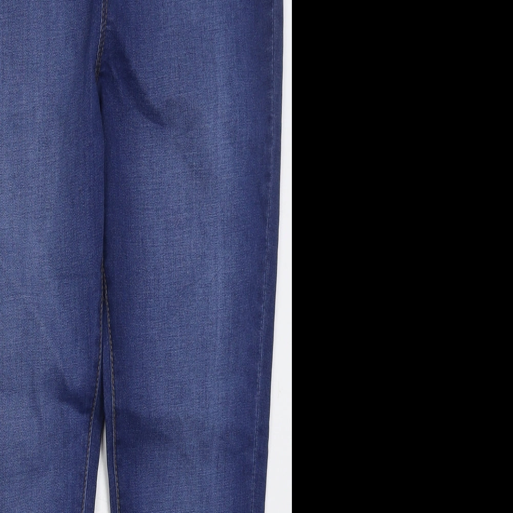 George Womens Blue Cotton Jegging Jeans Size 14 L25 in Regular