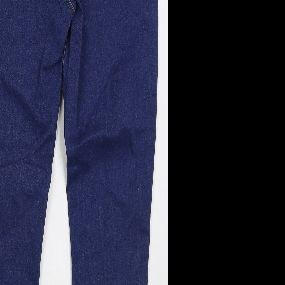 George Womens Blue Cotton Jegging Jeans Size 14 L25 in Regular