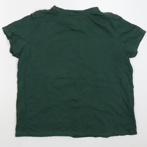 Primark Womens Green Cotton Basic T-Shirt Size 18 Crew Neck - 24 Vancouver
