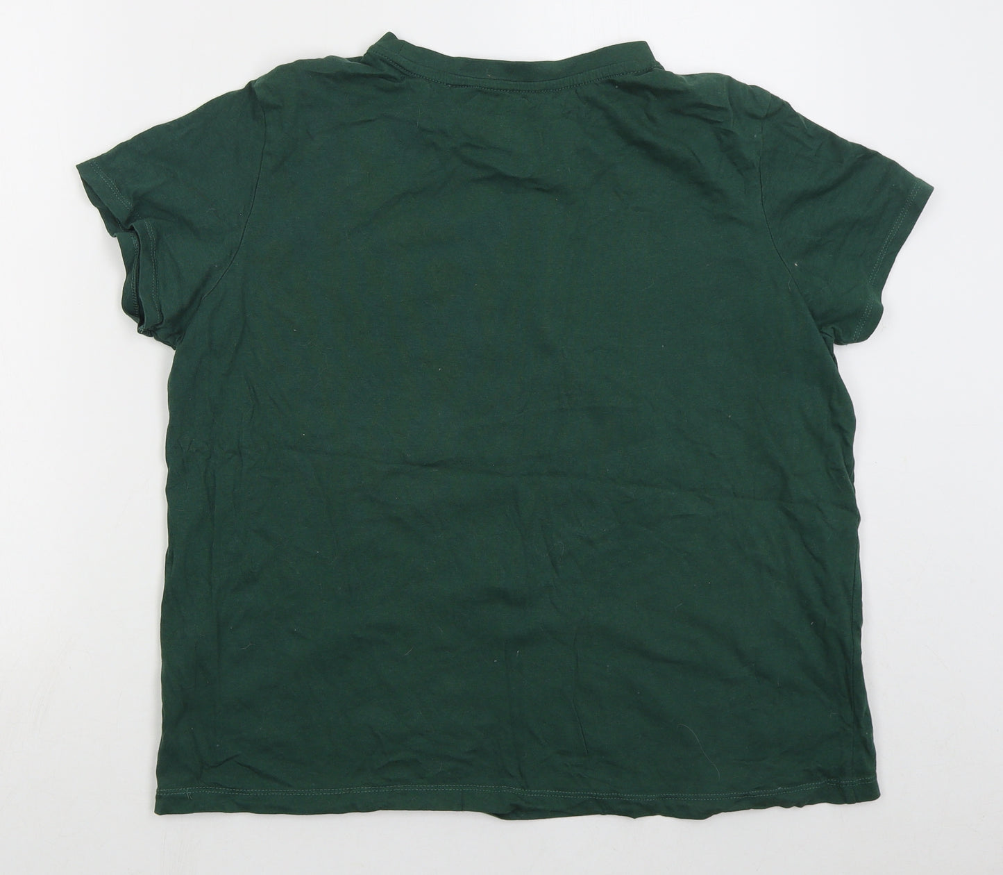 Primark Womens Green Cotton Basic T-Shirt Size 18 Crew Neck - 24 Vancouver