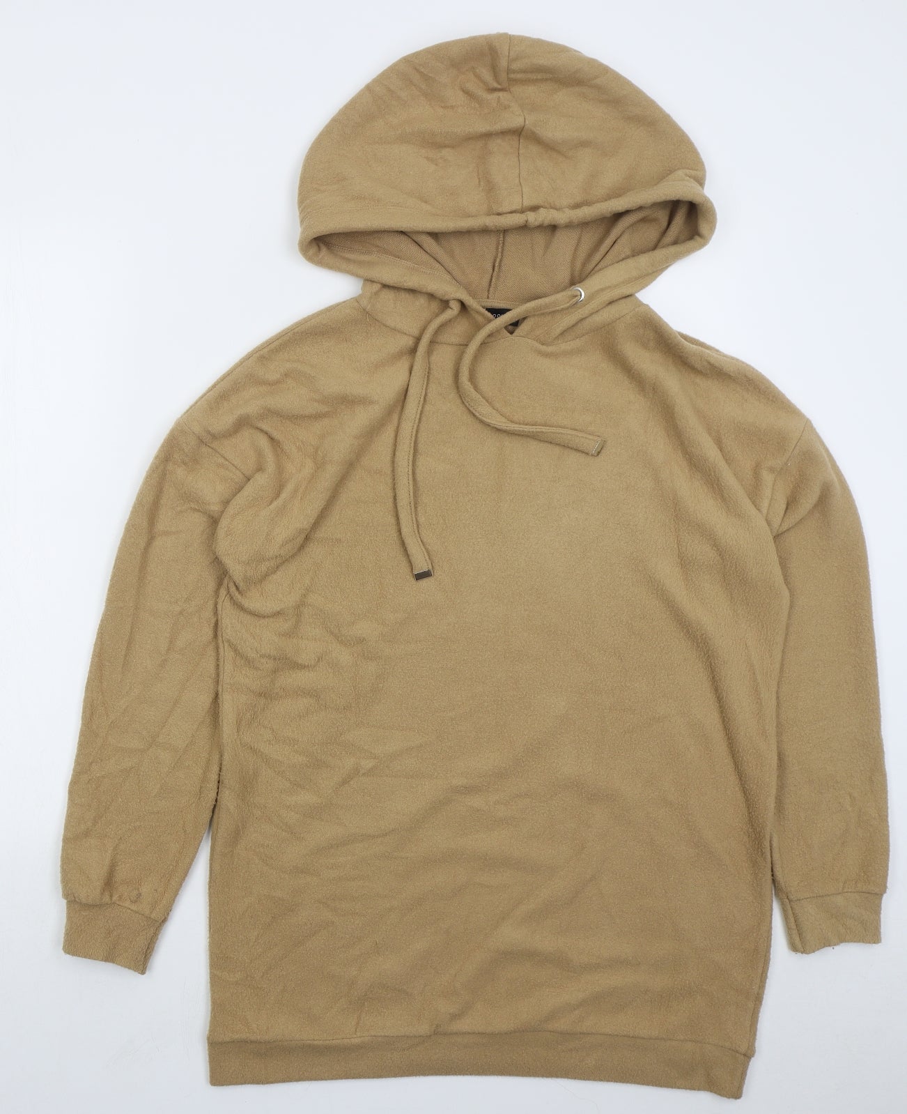 New Look Womens Beige Viscose Pullover Hoodie Size S Pullover