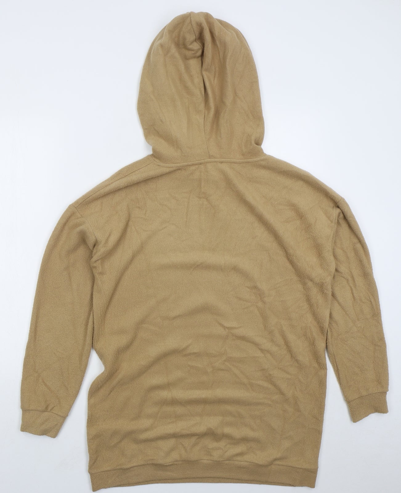 New Look Womens Beige Viscose Pullover Hoodie Size S Pullover