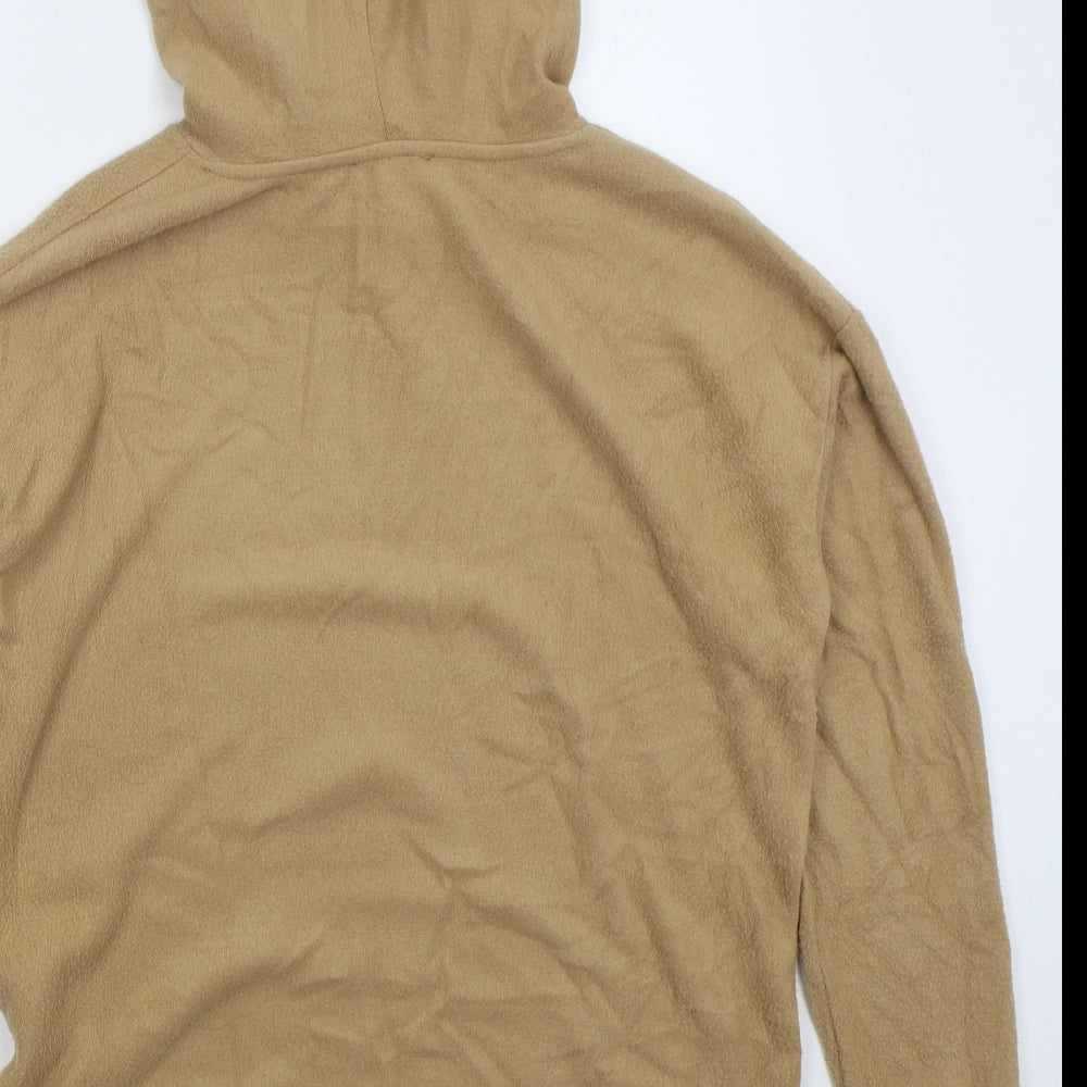 New Look Womens Beige Viscose Pullover Hoodie Size S Pullover