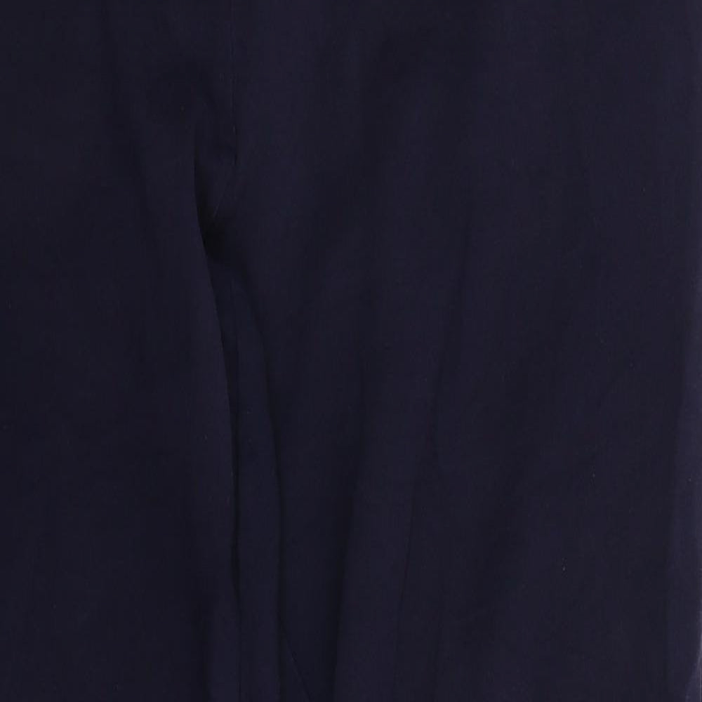 Marks and Spencer Womens Blue Cotton Sweatpants Trousers Size 16 L31 in Regular