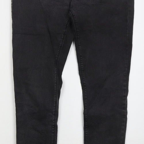 Preworn Womens Grey Cotton Skinny Jeans Size 31 in L28 in Regular