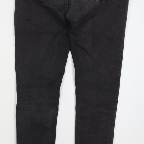 Preworn Womens Grey Cotton Skinny Jeans Size 31 in L28 in Regular
