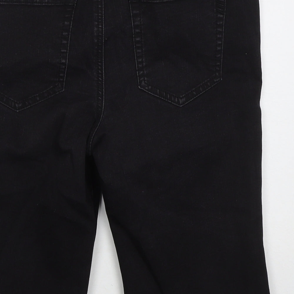 George Womens Black Cotton Bermuda Shorts Size 12 L13 in Regular Button