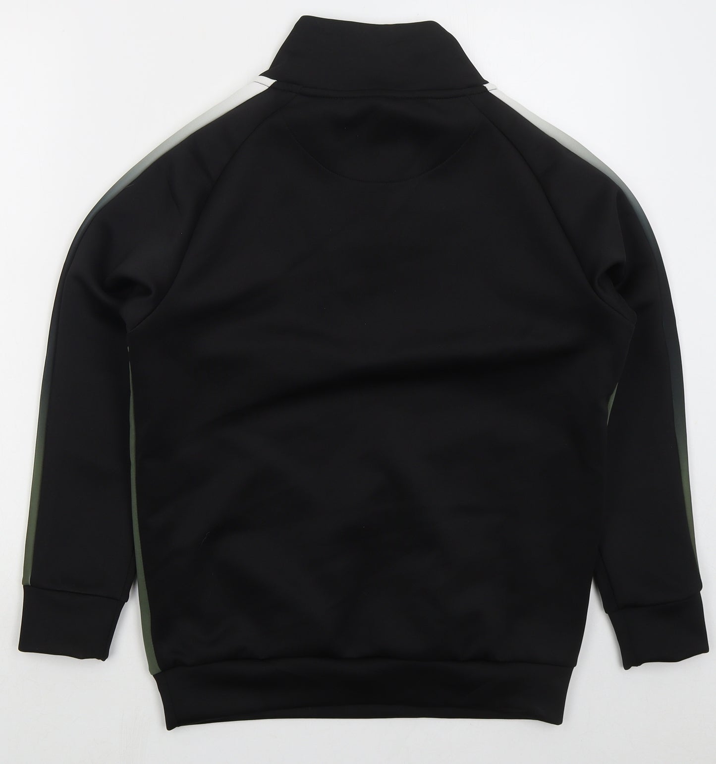 Sonneti Boys Black Polyester Pullover Sweatshirt Size 13-14 Years Zip - Green