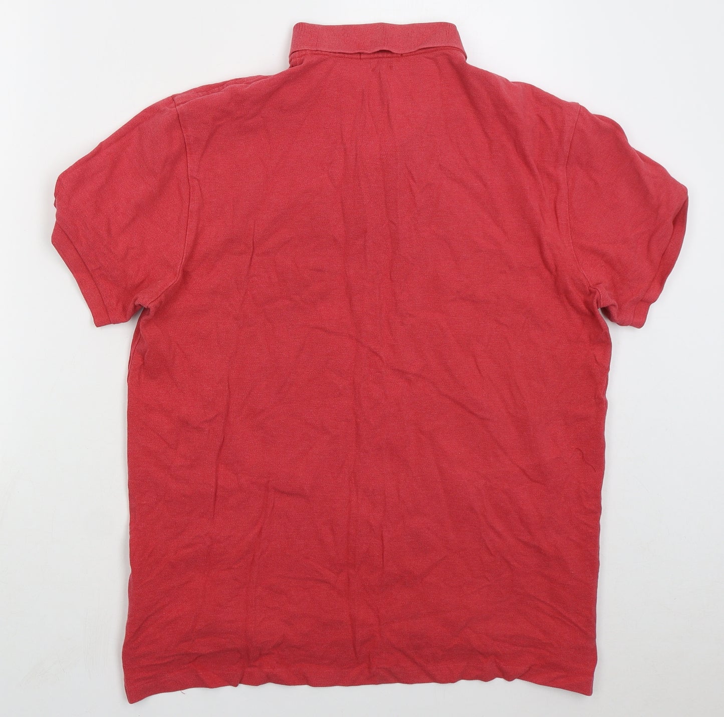 Ralph Lauren Mens Red Cotton Polo Size XL Collared Pullover
