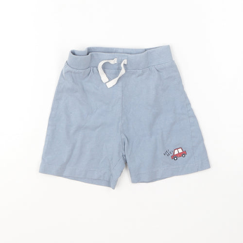 Primark Baby Blue Cotton Cropped Trousers Size 18-24 Months