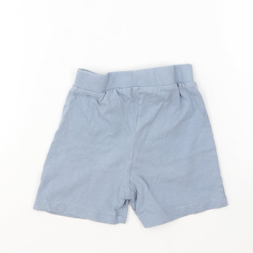 Primark Baby Blue Cotton Cropped Trousers Size 18-24 Months