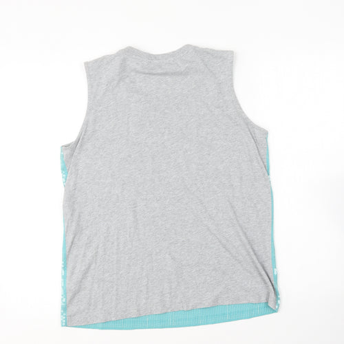 NEXT Womens Blue Cotton Basic T-Shirt Size 12 Round Neck