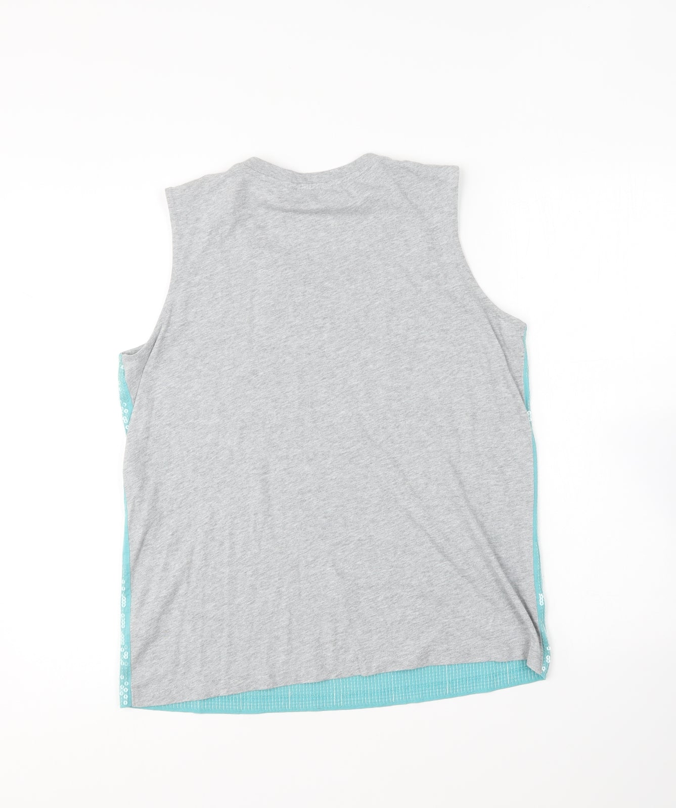 NEXT Womens Blue Cotton Basic T-Shirt Size 12 Round Neck