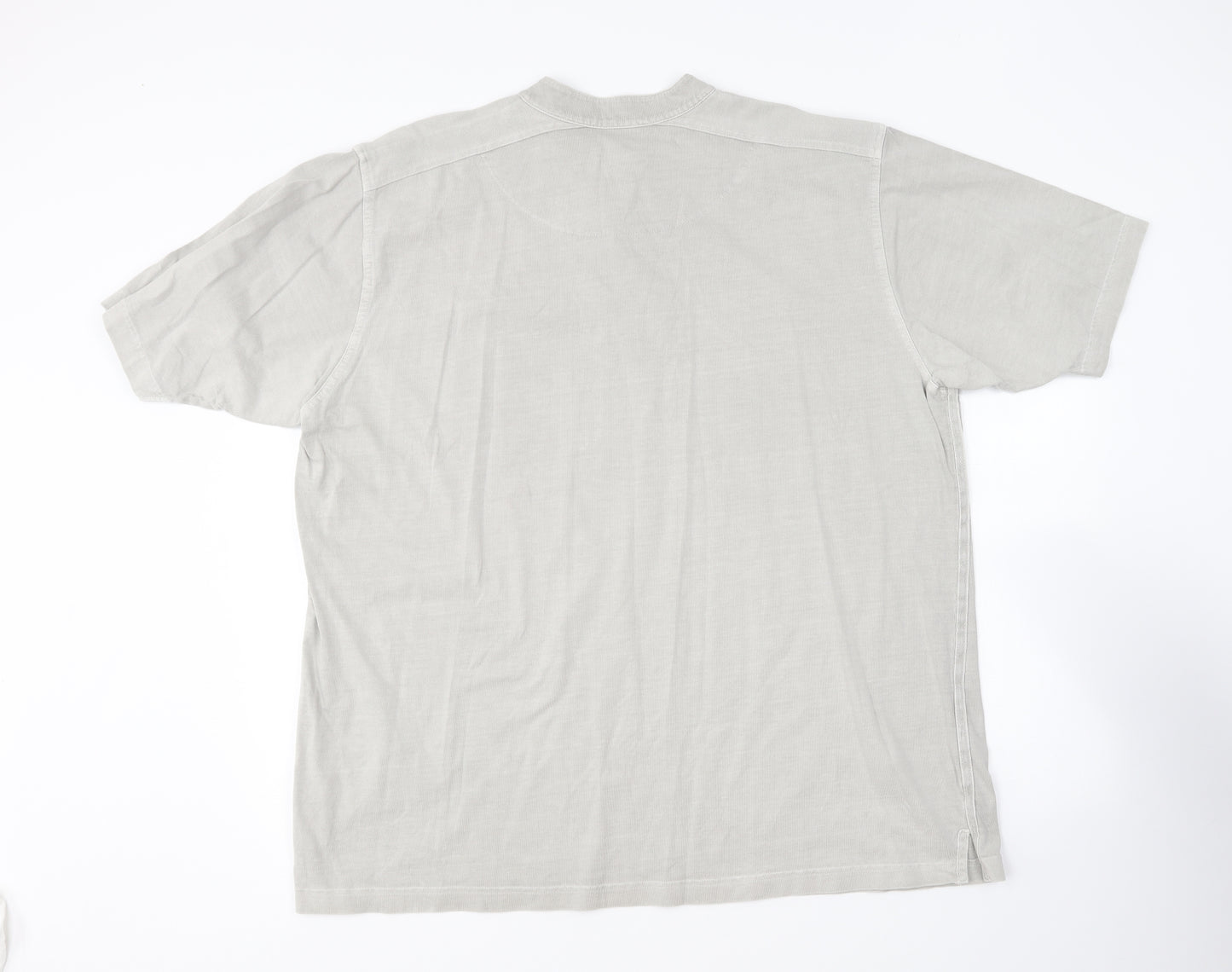 Blue Harbour Mens Grey Cotton T-Shirt Size 2XL Collared