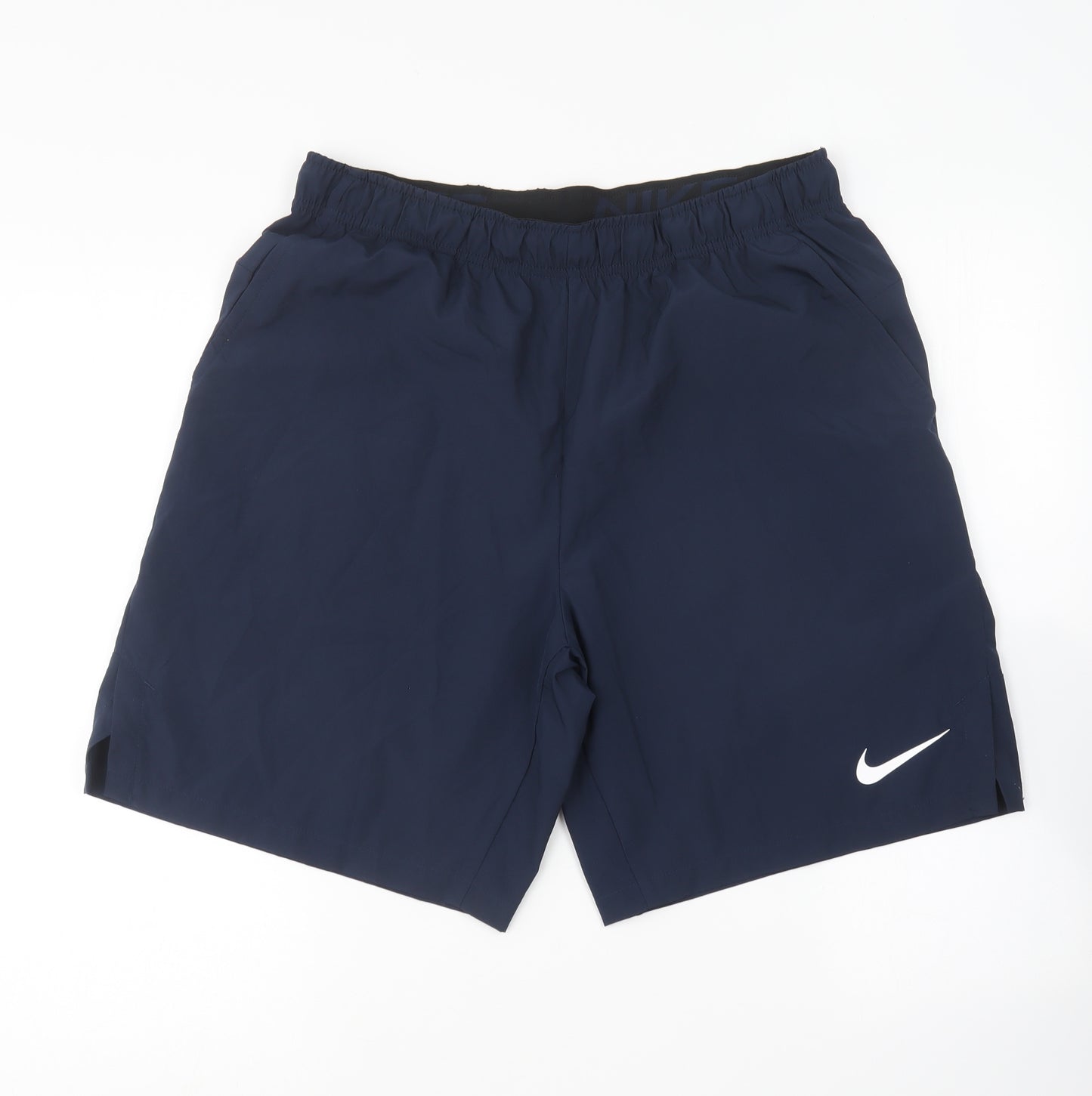 Nike Mens Black Polyester Sweat Shorts Size L L8 in Regular