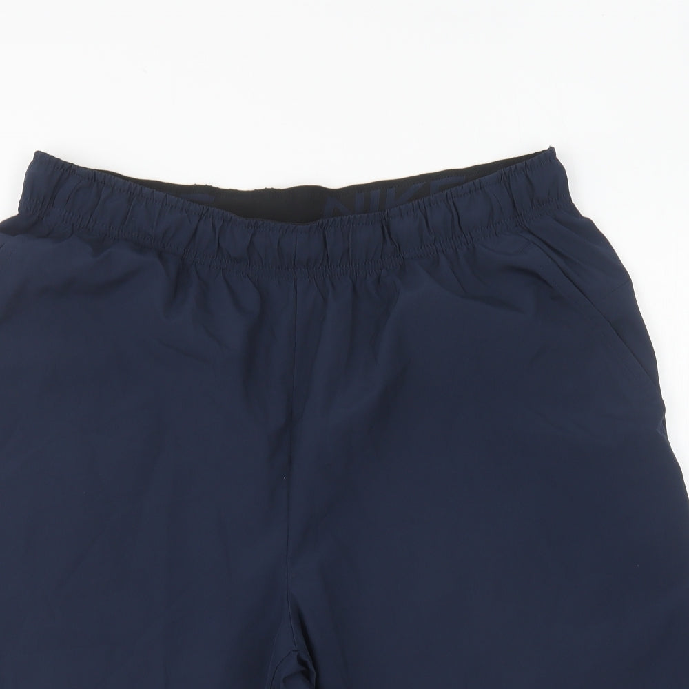 Nike Mens Black Polyester Sweat Shorts Size L L8 in Regular