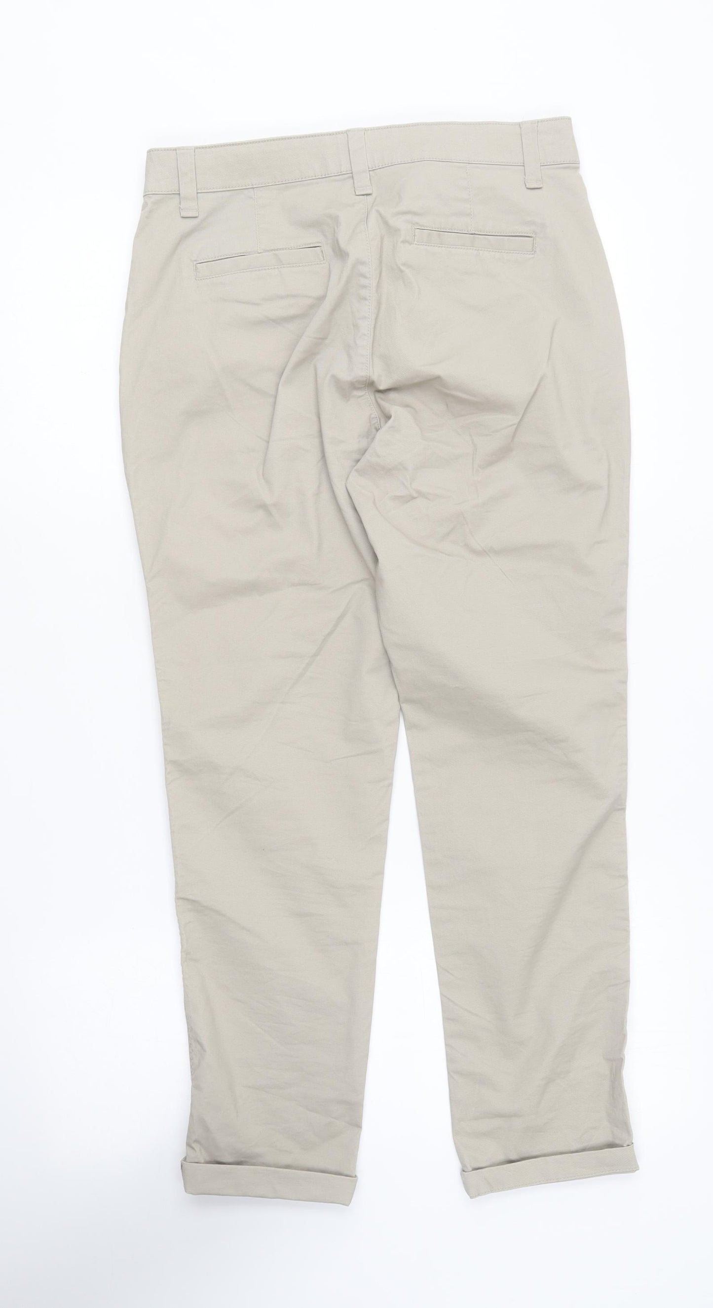 Gap Womens Beige Cotton Chino Trousers Size 29 in L26 in Regular